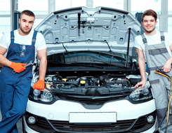 Men Repairing Car